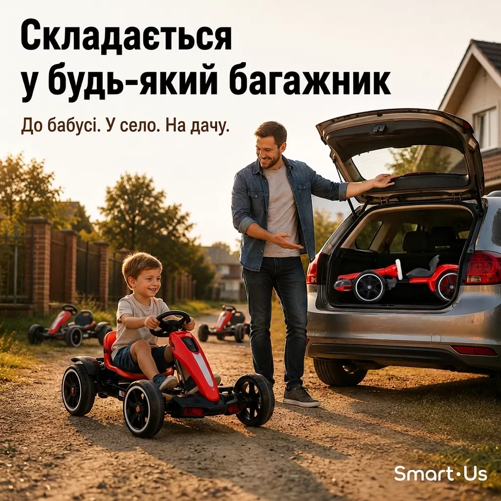 Батько-син з картом